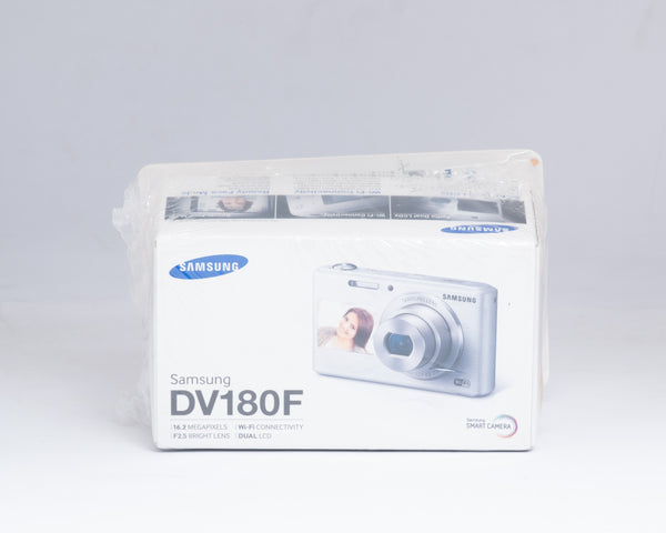 Samsung DV180F sealed retail box — sealed retail box, front