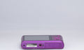 Samsung DV150F purple digital camera — bottom view with baseplate