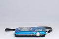 Nikon Coolpix S2600 blue digital camera — top view with controls (unit 1)
