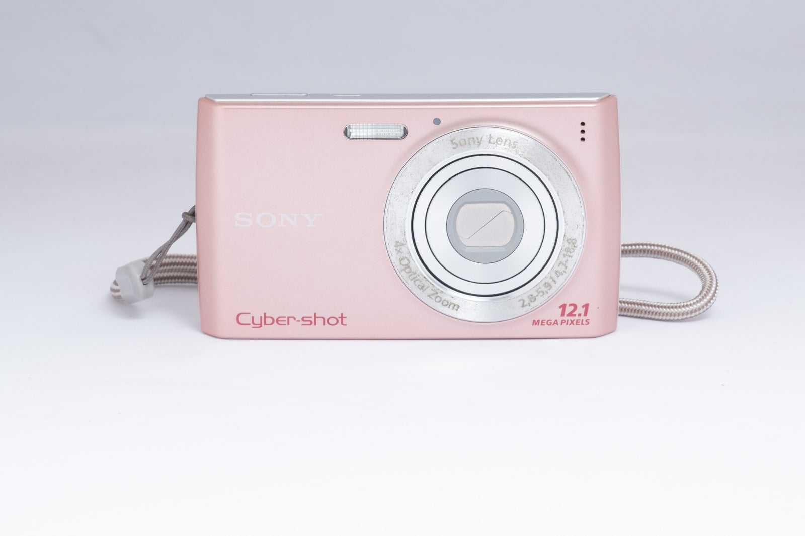 SONY CYBER-SHOT W510 pink digital camera — front view