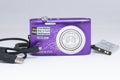 Nikon Coolpix S2600 purple digital camera — with accessories (unit 1)