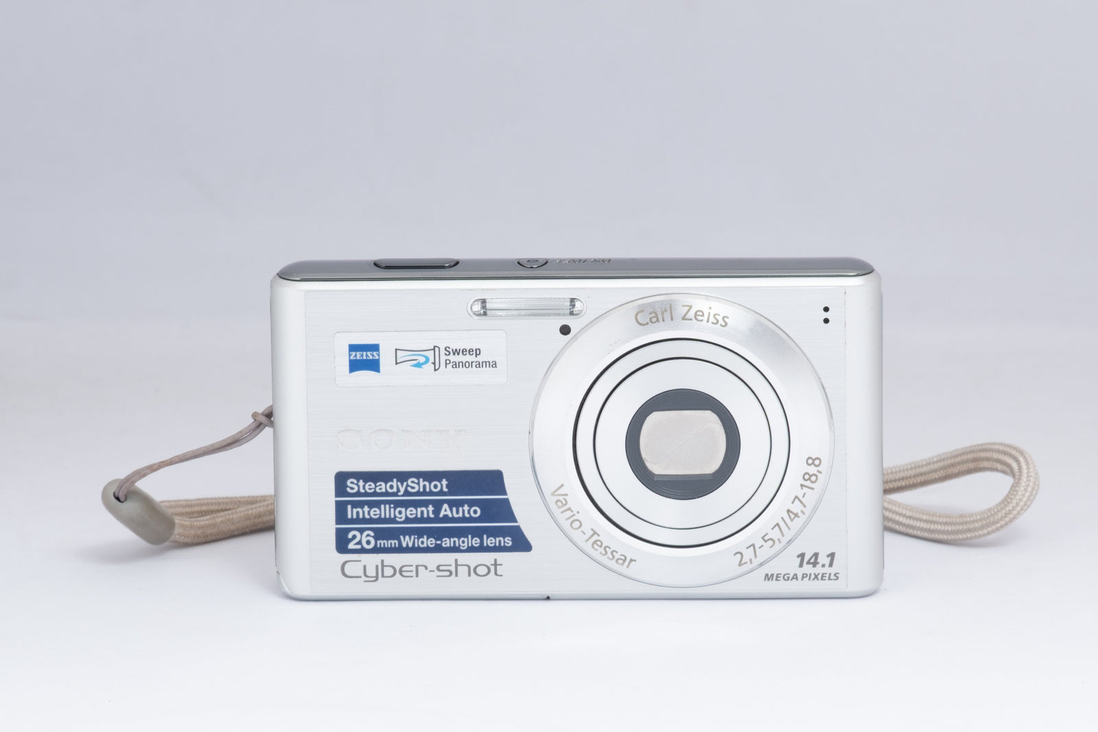 SONY CYBER-SHOT W530 silver digital camera — front view