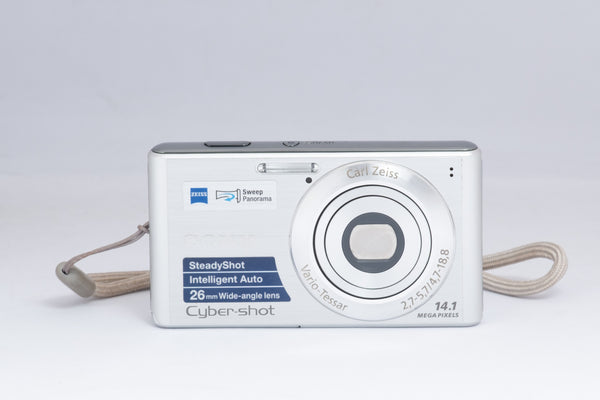 SONY CYBER-SHOT W530 silver digital camera — front view