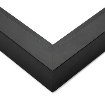 Smooth Wood — Black — 20 X 35mm